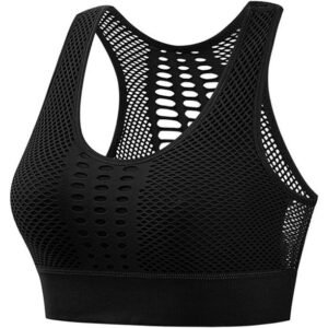 Anmose Sports Bras Tank top Low Back Sleep Bra Seamless Without Steel Ring V Neck Cami Everyday Backless Bra for Women