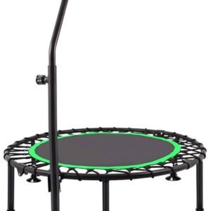 Trampoline with Adjustable Handrail, Parent/Child Trampoline for Jumping
