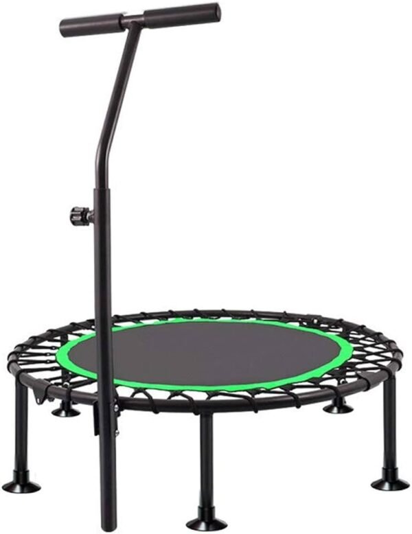 Trampoline with Adjustable Handrail, Parent/Child Trampoline for Jumping