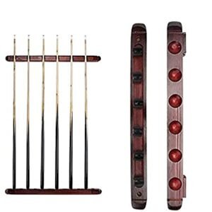 Billiard Pool Snooker Imported Wooden Cue Stick Stand/Rack (Holds 6 Cues)